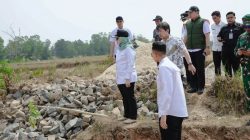 Dukung Ketahanan Pangan, Bupati Lampung Timur Ela Siti Nuryamah Tinjau Pembangunan Embung Irigasi di Desa Sidodadi